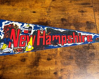 Vintage New Hampshire pennant
