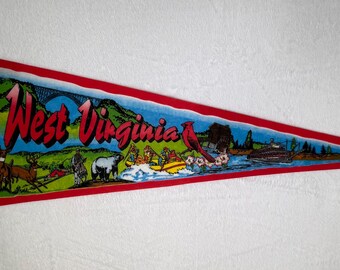Vintage West Virginia State pennant