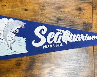 Vintage Seaquarium Miami, Florida pennant