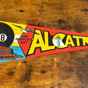 その他 50s alcatraz prison souvenir pennant Alcatraz Pennant - Etsy