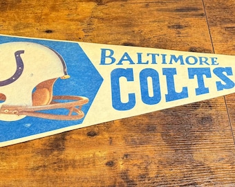 Vintage NFL Baltimore Colts pennant