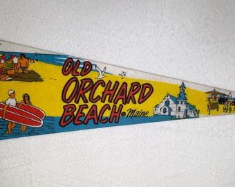 Vintage Old Orchard Beach, Maine pennant