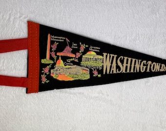 Vintage Washington, D.C. mini pennant