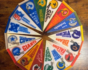 Vintage NFL NFC mini pennant set