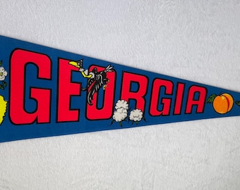 Vintage Georgia State pennant