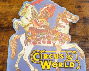 Vintage Circus World Orlando, Florida pennant