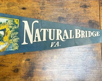Vintage Natural Bridge, Virginia pennant
