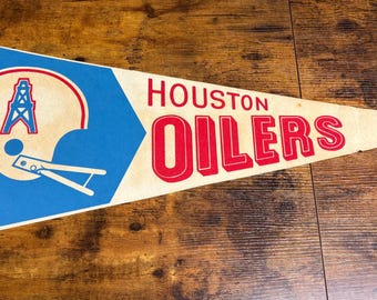 Vintage NFL Houston Oilers pennant