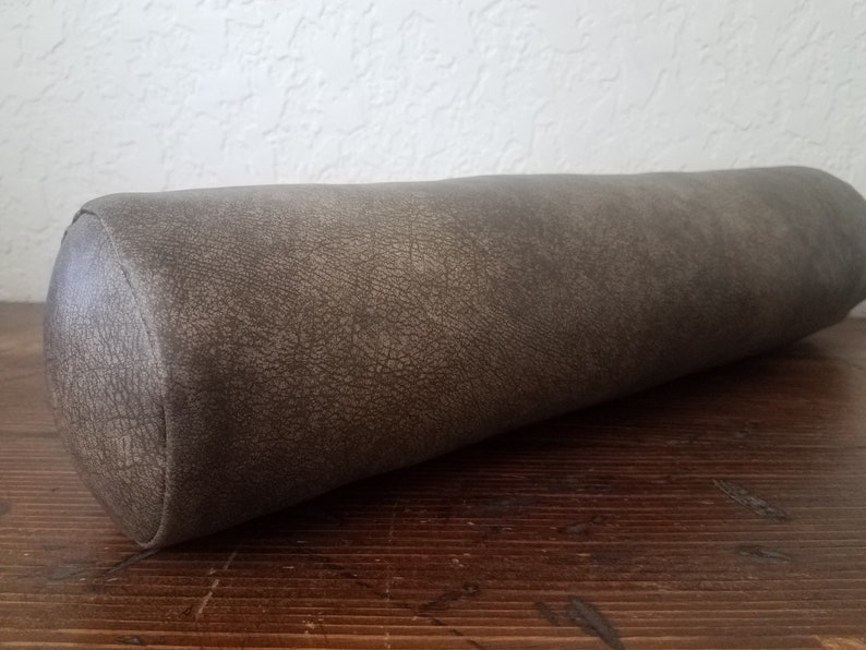Faux Leather Bolster Pillow Cover VARIETY SIZE & COLOR Lumbar Etsy