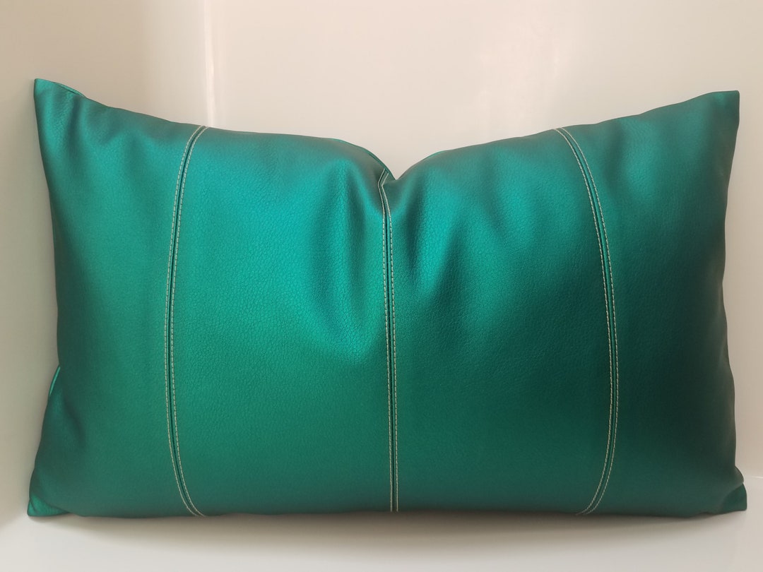Faux Leather Pillow Cover Luxury Couch Pillow Faux Leather Etsy