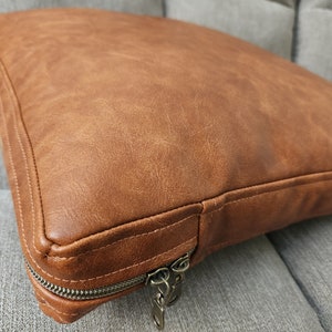 Faux Leather Cushion Cover, Sofa Floor Cushion, Custom Dinette Cushion, RV Camper Cushion, Meditation Cushion, Bench Chair Cushion, Dog Bed