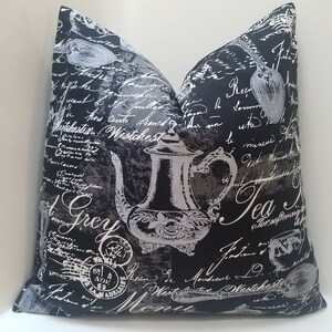 Farmhouse Toile Pillow Cover: Decorative Accent Cushion
