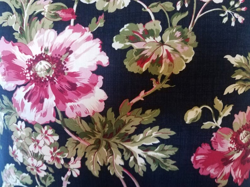 Black Floral Accent Pillow Cover. Farmhouse Pillows. Toss Etsy