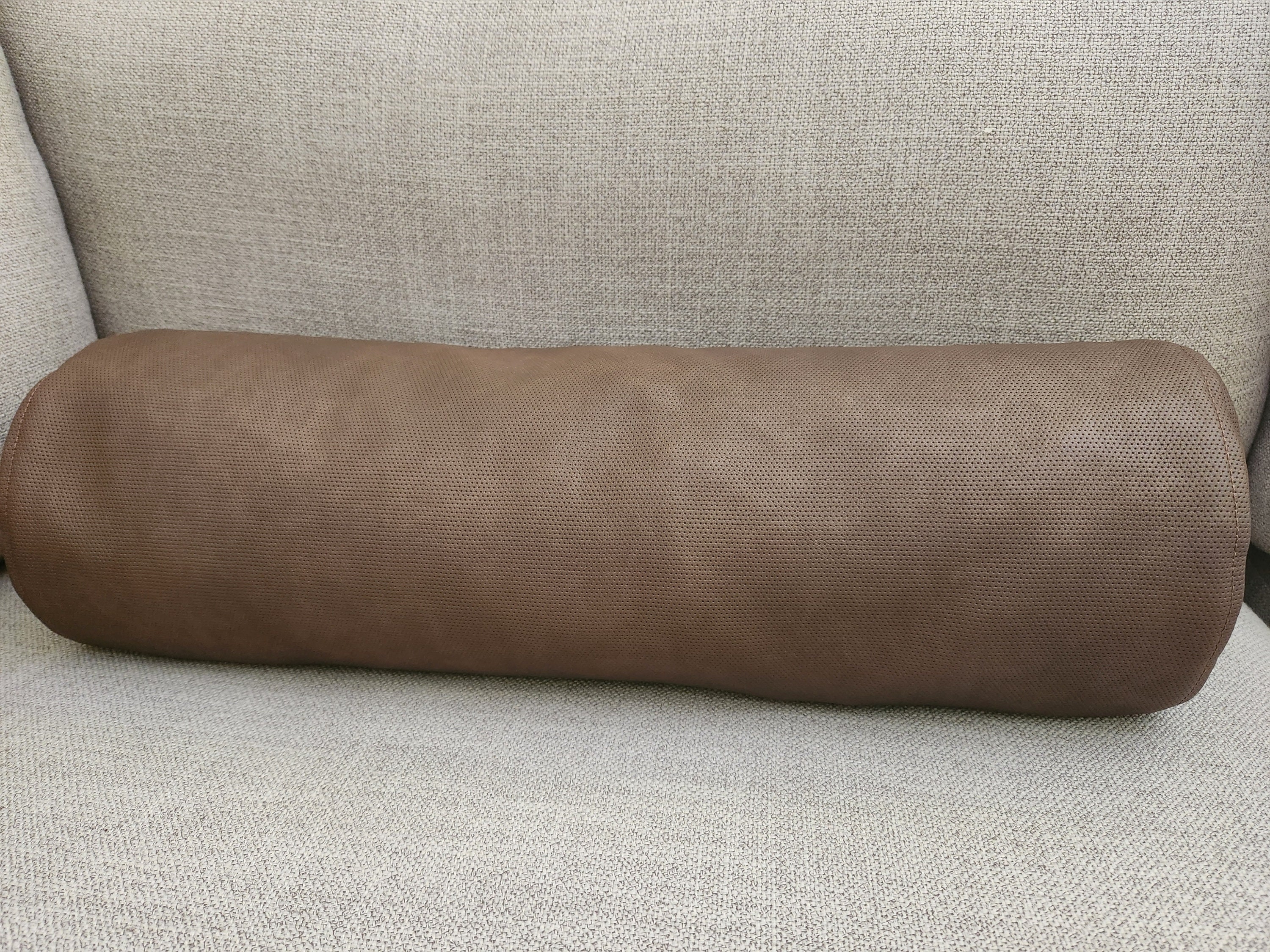 Faux Leather Bolster Pillow Cover VARIETY SIZE Lumbar Bolster Pillow