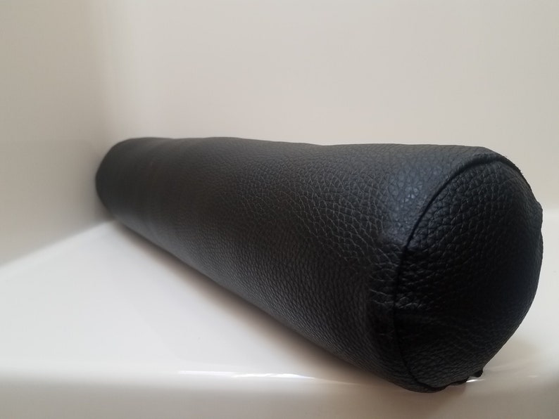 Faux Leather Bolster Pillow Cover VARIETY SIZE & COLOR Lumbar Etsy