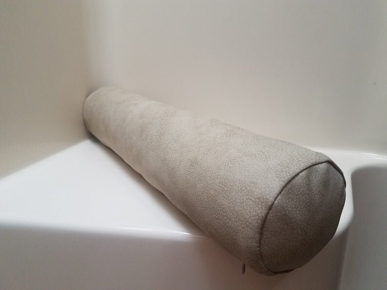 Faux Leather Bolster Pillow Cover VARIETY SIZE & COLOR Lumbar Etsy