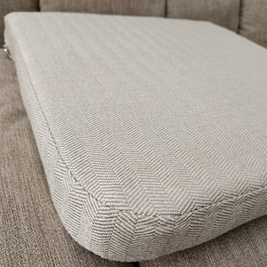 Custom Cushion Cover: Rounded Corners, Upholstery Fabric