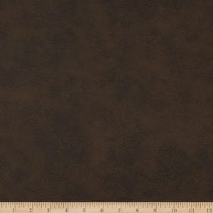 Custom Faux Leather Cushion Cover: Bench, RV, Meditation, Window Seat, Made to Order dark brown