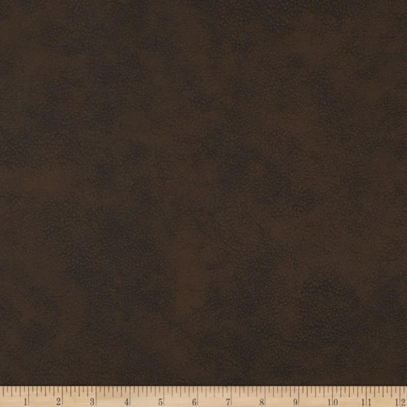 Custom Faux Leather Cushion Cover: Bench, RV, Meditation, Window Seat, Made to Order dark brown