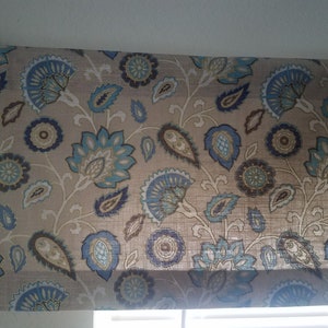 Straight Valance, Beige Floral Valances, Farmhouse Valance, Window Bedroom Valance, Window Treatments Kitchen Valance, Living Room Valance