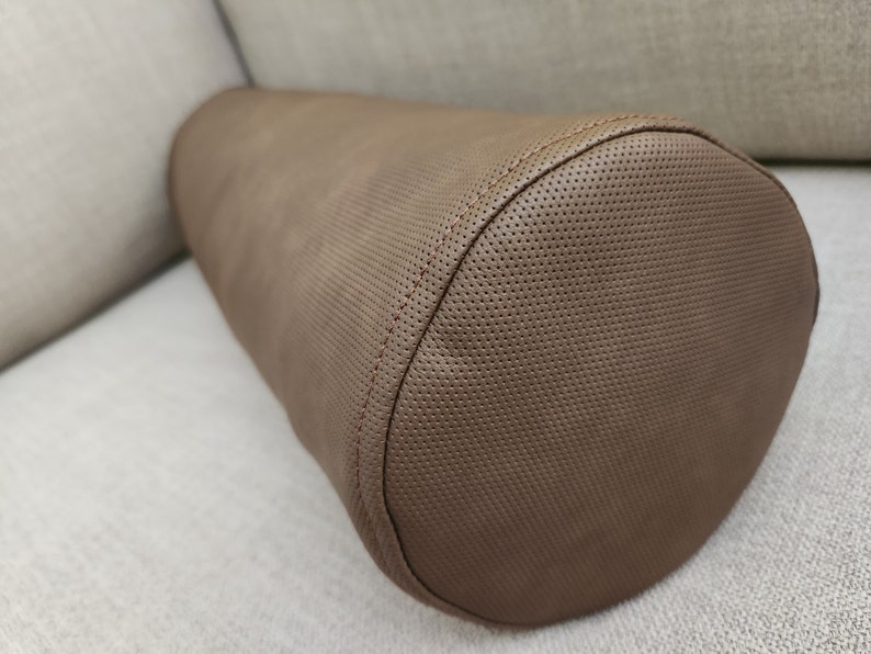 Faux Leather Bolster Pillow Cover VARIETY SIZE Lumbar Bolster Etsy