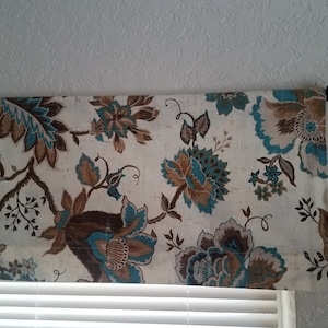 Straight Valance, Floral Valances, Farmhouse Valance, Window Valance Bedroom Valance, Window Treatments Kitchen Valance, Living Room Valance