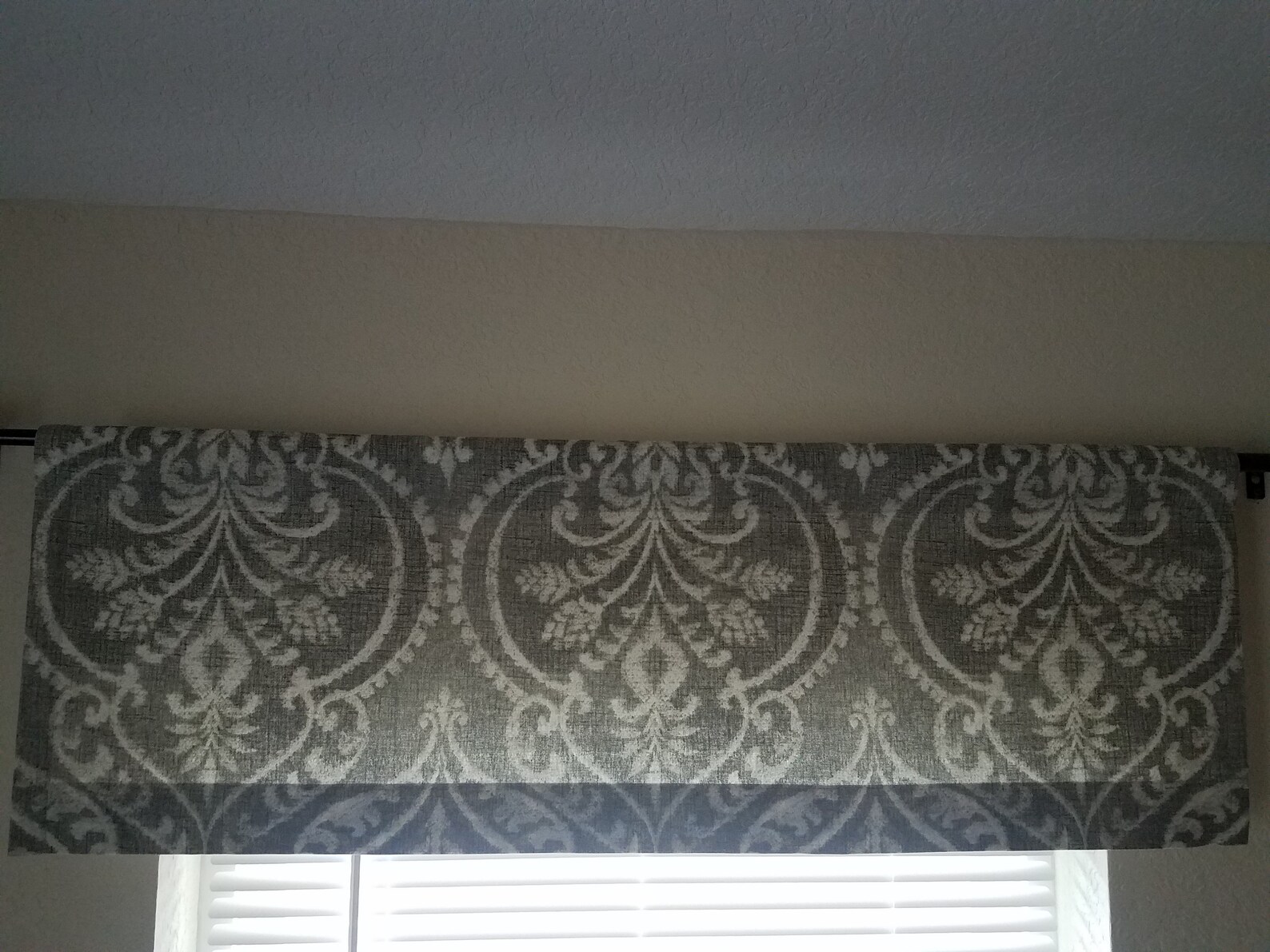 Gray Window Valance Bedroom Valance Window Treatments Etsy