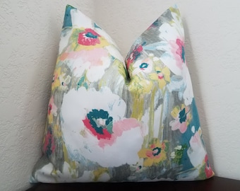 Indoor/Outdoor Pillow Cover, Floral Pillow Cases,Sunny Rooms Pillow , Stylish Patio Pillow, Outdoor Floral Pillow, Best Farmhouse Pillows
