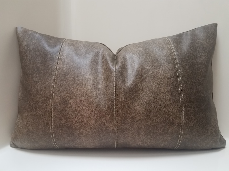 Faux Leather Pillow Cover Luxury Couch Pillow Faux Leather Etsy 日本