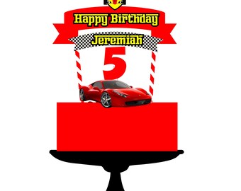 Ferrari Cake Topper Etsy