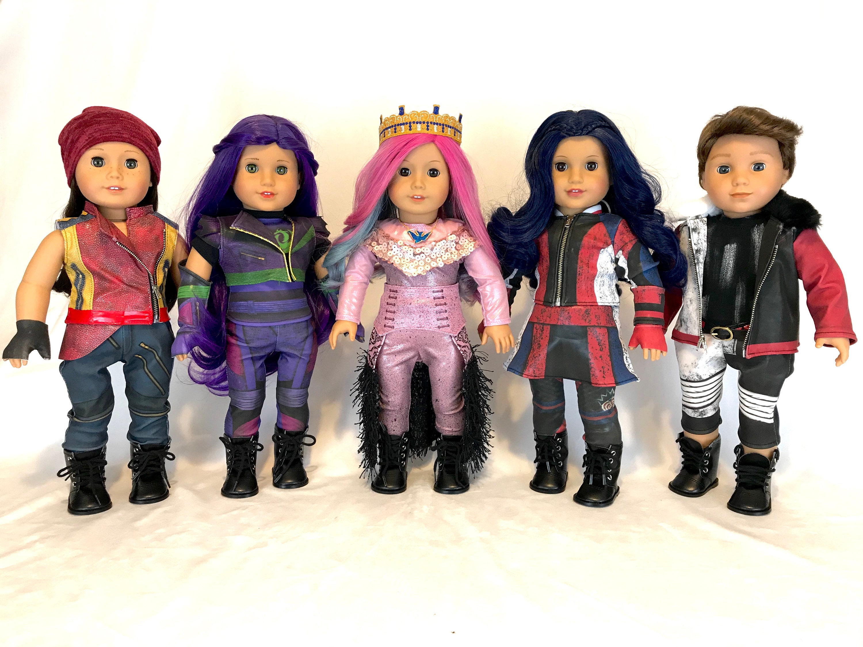 Descendants 3 Mal Inspired Outfit for American Girl Doll and 18 Inch Dolls  