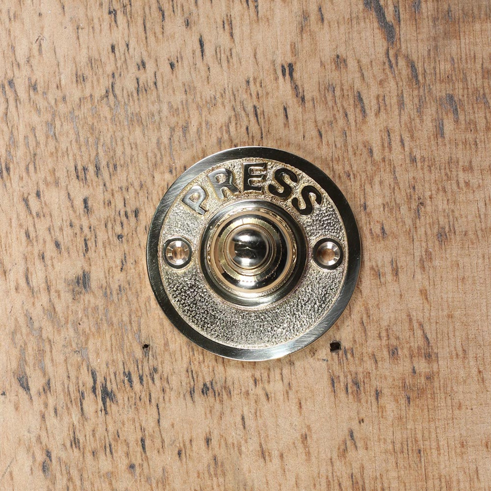 Round Door Bell Push Button press Solid Brass - Etsy