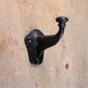 Cast iron J Hook coat hook, Plain Heavy duty cast iron hook KN15