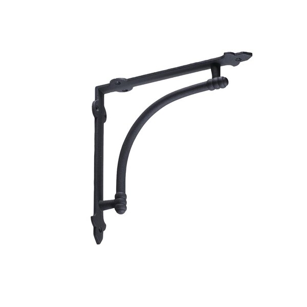 Halfround 10 x 10 inch Cast Iron Shelf Bracket