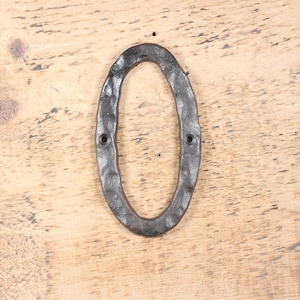 Cast Iron Home Number, Hammered home Number