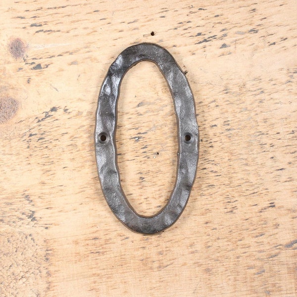 Cast Iron Home Number, Hammered home Number