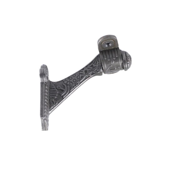 4 Staffe Per Corrimano In Ghisa Nera - Stile Antico, Per Scale In Legno, Con Viti Incluse - Foto 6