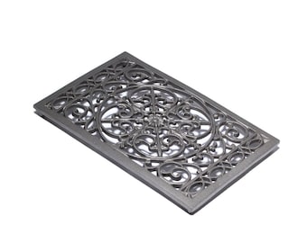 Fancy rectangular cast iron Trivet