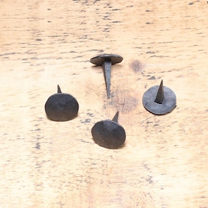 4 x 1-1/4"D Wrought iron Clavos, Decorative forged nails,