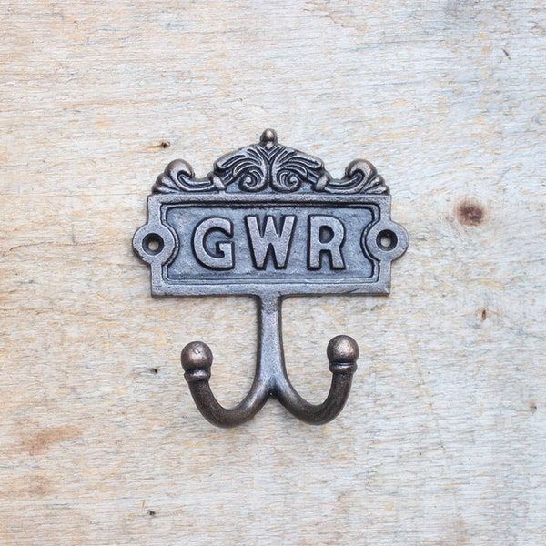 GWR Antique Copper Cast iron Double Hook