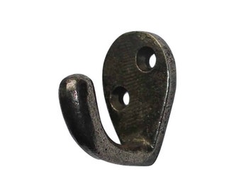 Single old iron antique finish baby hook