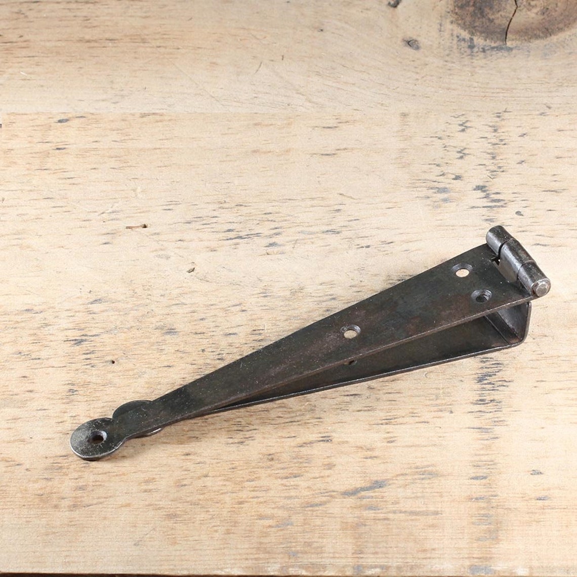 Cranked Chest Strap Hinge Wrought Iron Trunk Hinge Furniture Etsy