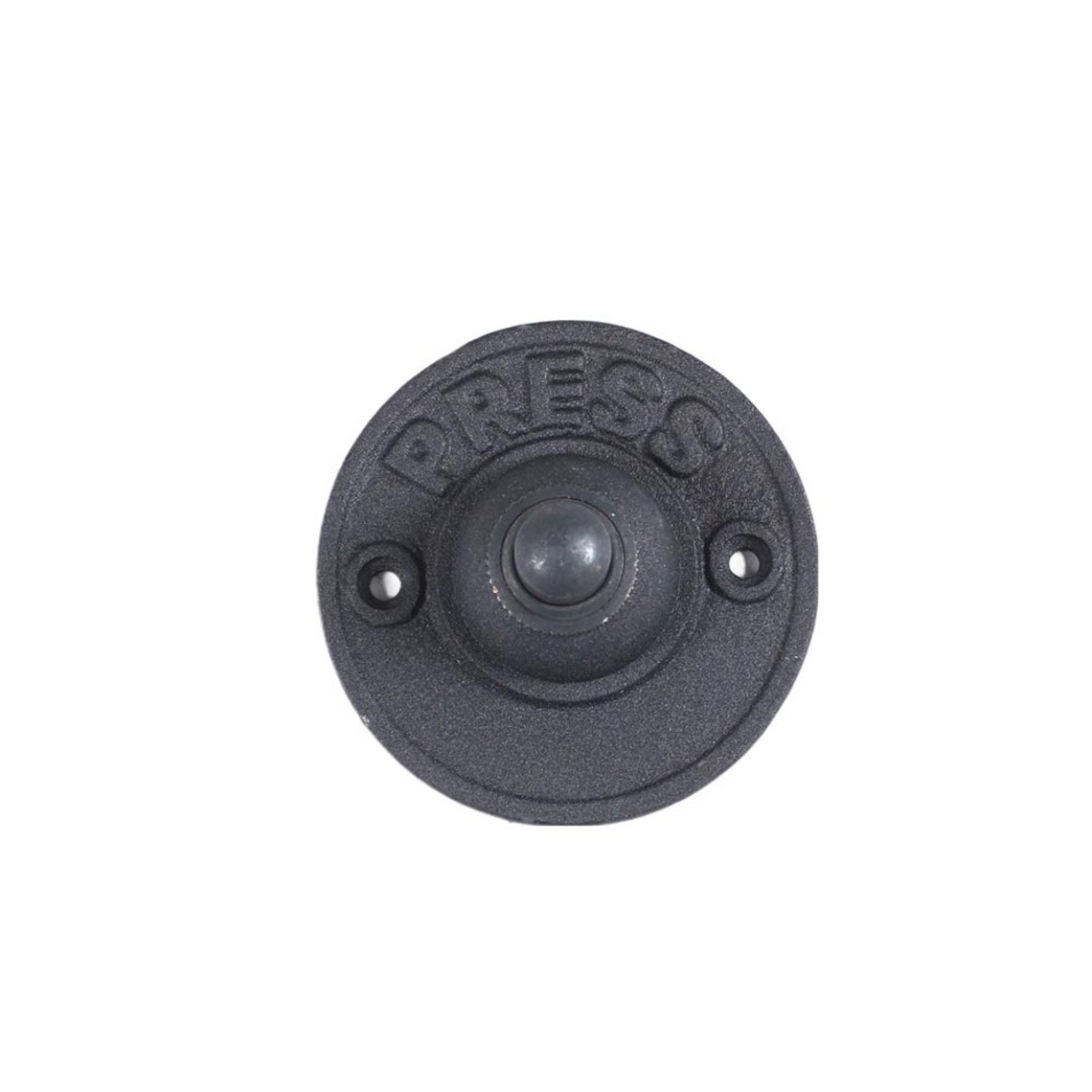 Black Round Door Bell Push Button press Matt Etsy