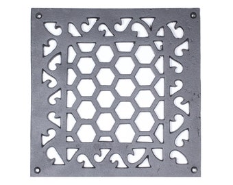 Cast iron Floor Grate Bee Cell Pattern