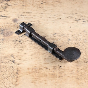 Wrought iron slide bolt, forged window/door lock