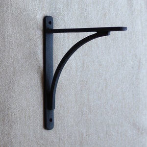 Medium Size Plain Black cast iron shelf bracket, Black Cast iron bracket