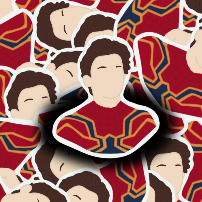 Tom Holland Spiderman Sticker Pack Etsy