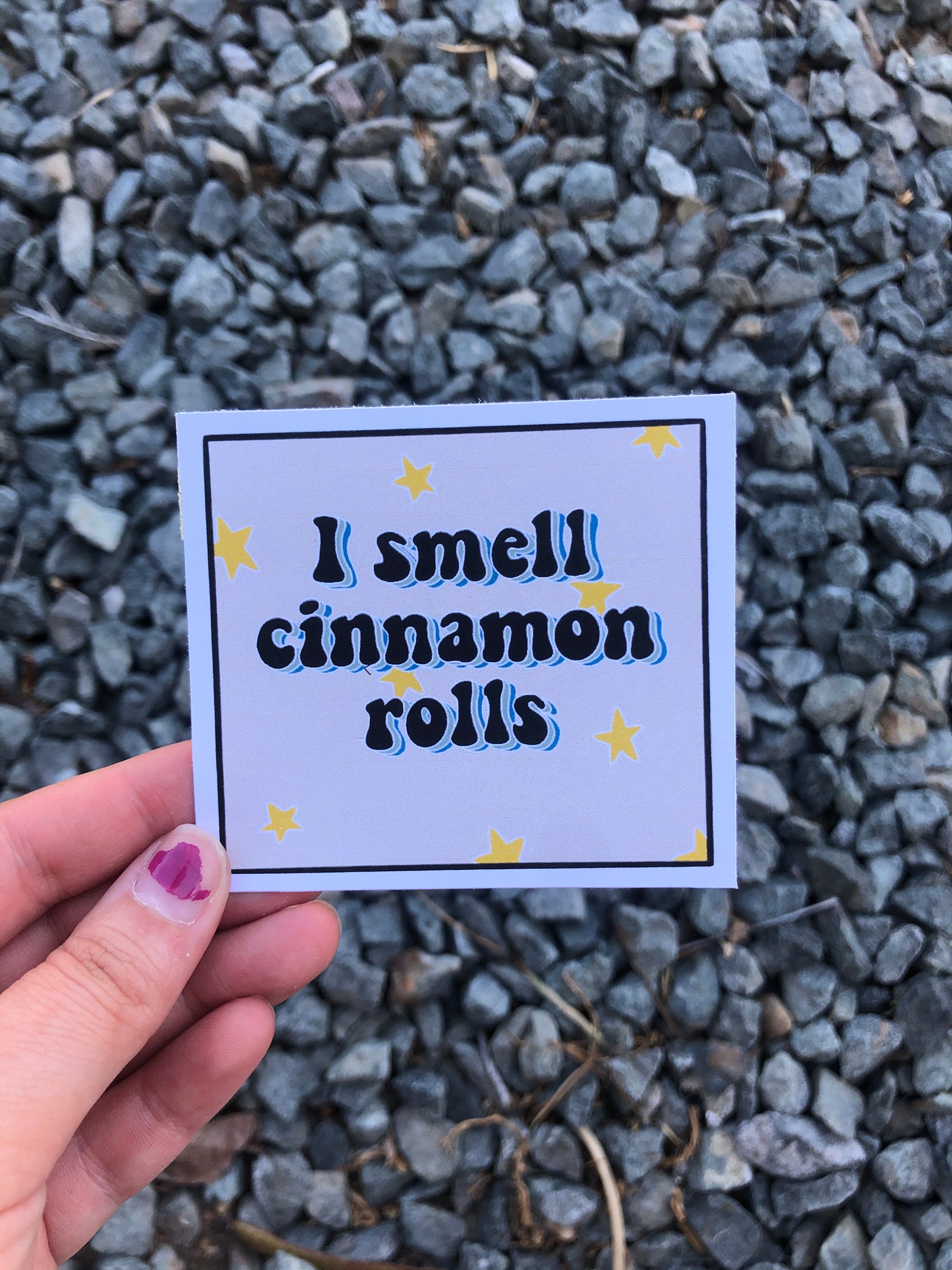 I Smell Cinnamon Rolls Sticker Etsy