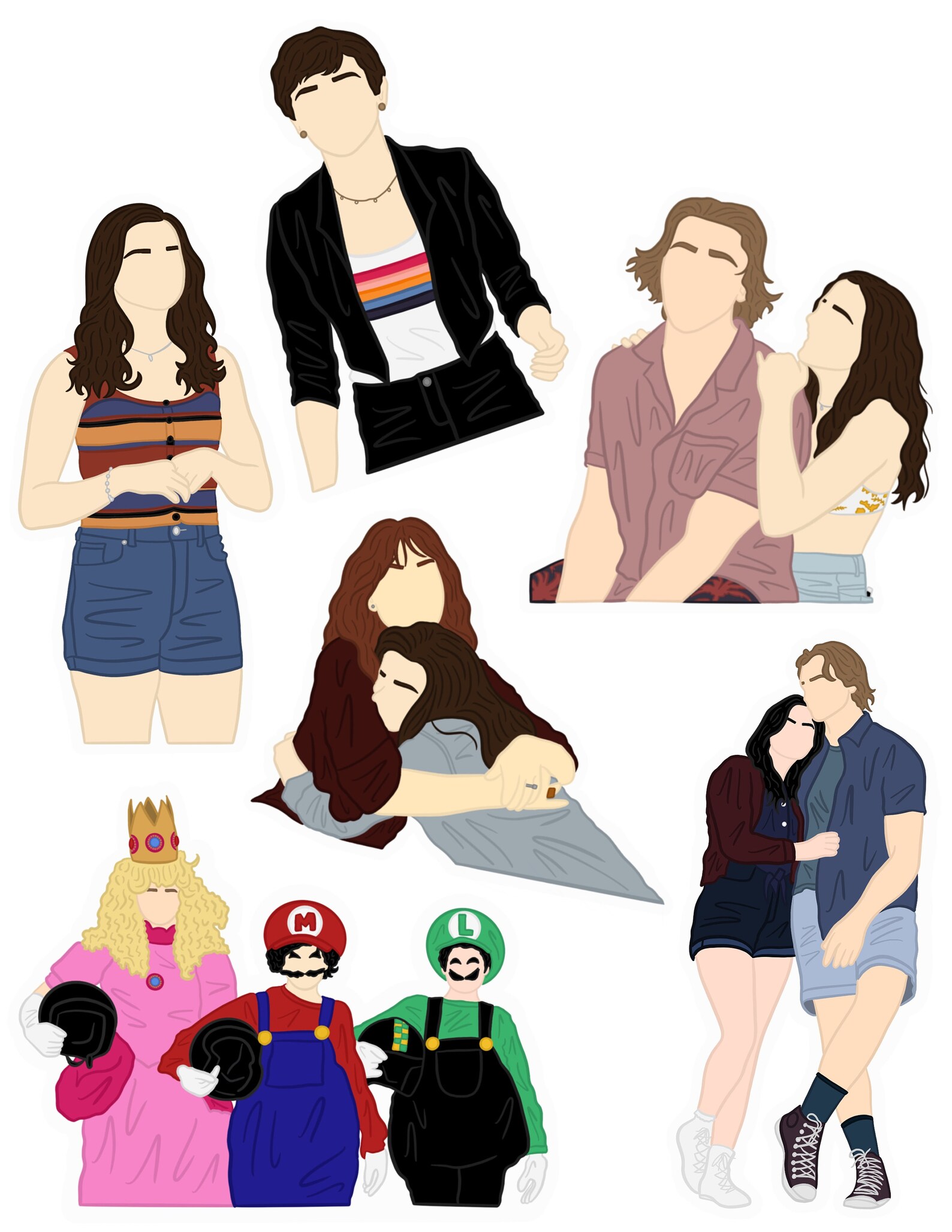 The Kissing Booth 3 Sticker Pack Etsy