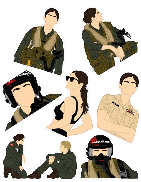 Phoenix Inspired Top Gun Sticker Pack Etsy Canada